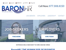 Tablet Screenshot of baronhr.com